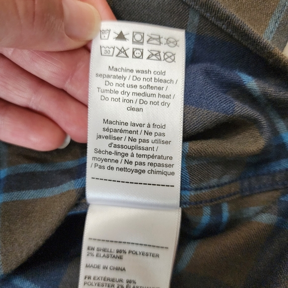 UNTUCKit Men's Blue and Brown Plaid Shirt Size M Smil Fit Button Up Longsleeves - Picture 6 of 9